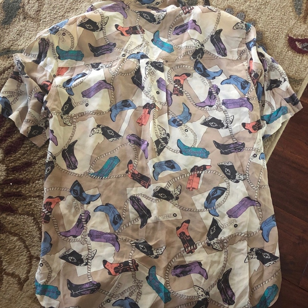 Christie & Jill western boot shirt